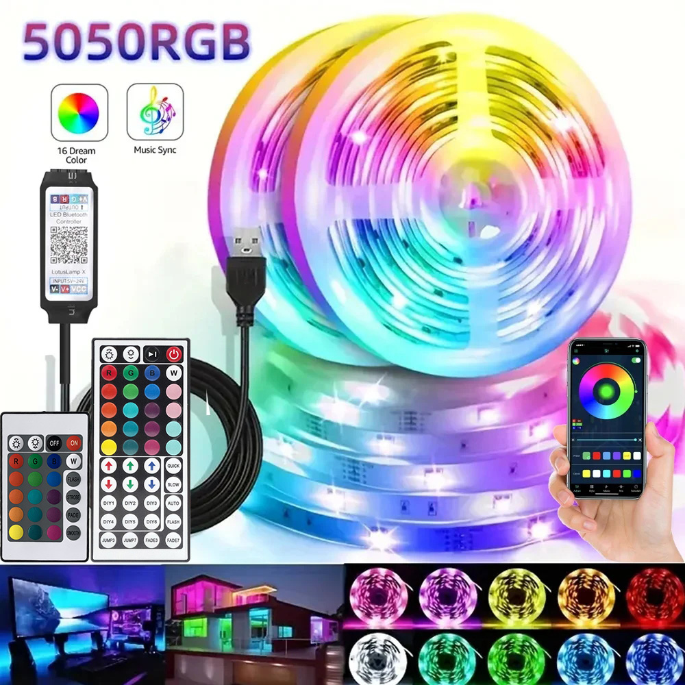 Home Cinema Lighting - スマートRGB LEDゲーミングライトストリップ USBクリスマスライト 音楽同期 フレキシブルテープ アプリリモコン