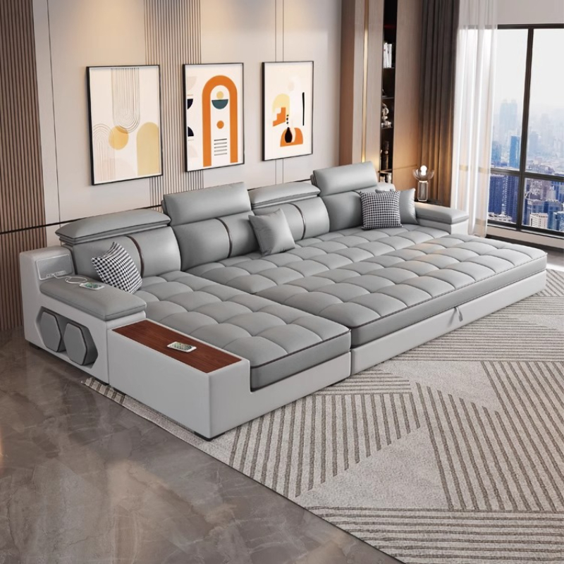 Home Cinema Furniture - 小さなアパート用アームチェア ソファ ベッド 収納付き 快適なストレートソファ 映画館用