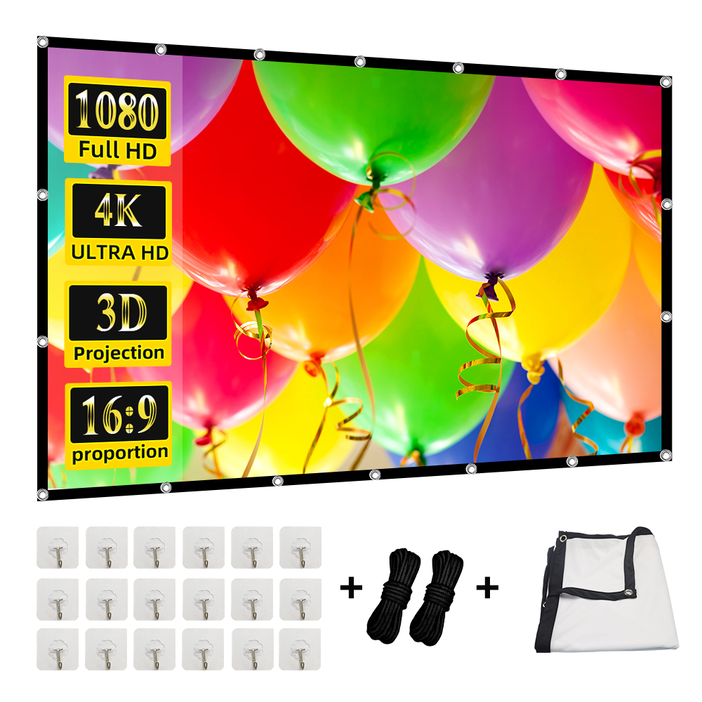 MIXITO 投影カーテン 16:9 比高密度 60-200 - Home Cinema Blanc のレビューと価格